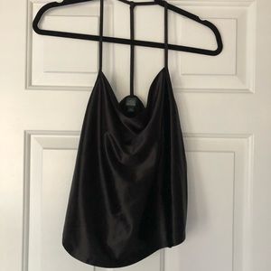 Silk Cowl Neck Tank